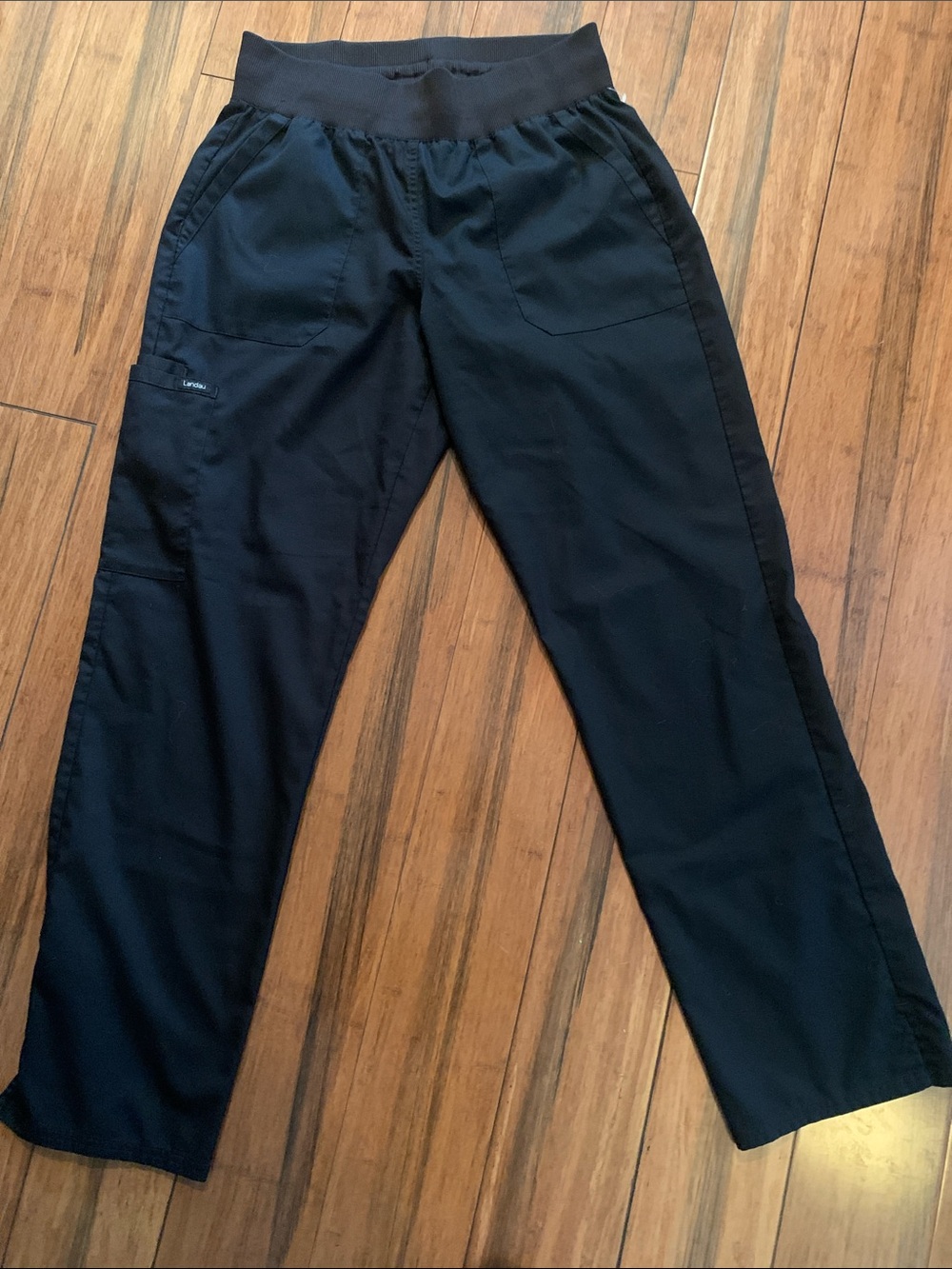 Landau Black Women's Cargo Jogger Pants